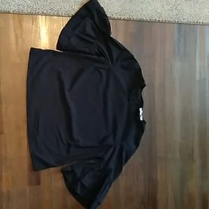 Ruffled half-sleeve blouse